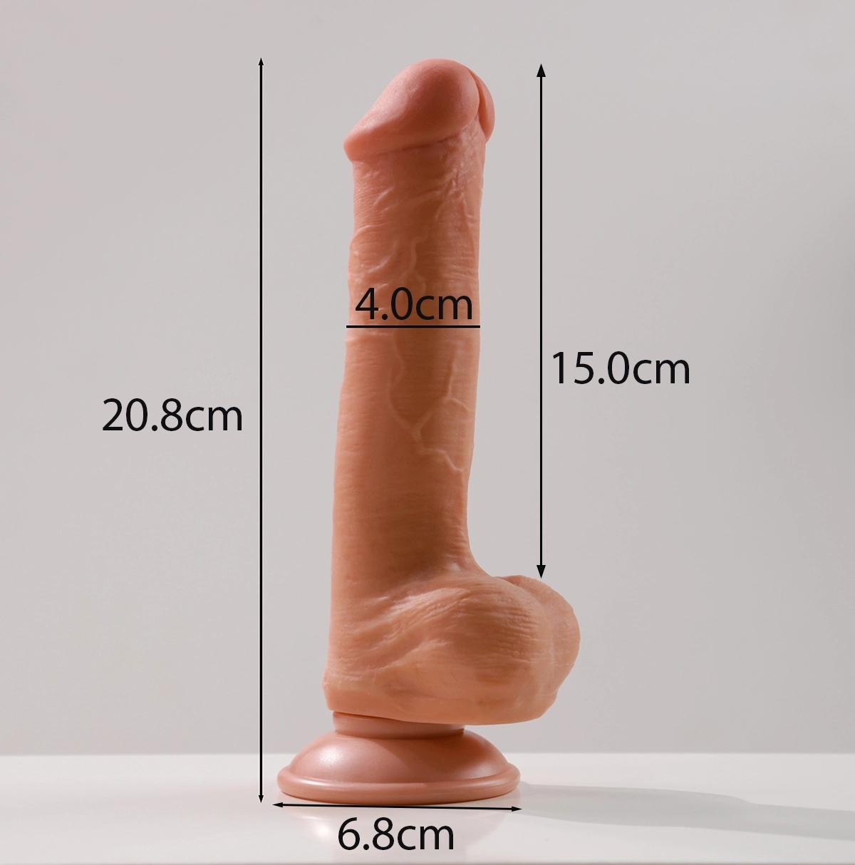 Lovetoy Sliding Skin Dual Layer Dong 8 inch