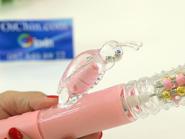 Dương vật giả rung xoay thụt Pink Butterfly Penis