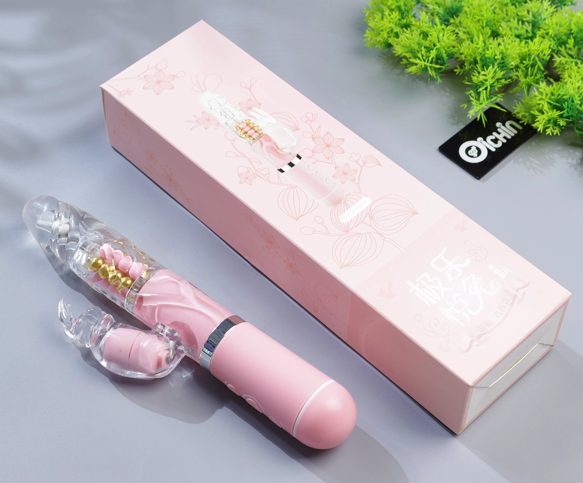 Pink Rabbit Penis rung xoay đa chế độ Hộp đóng gói Dương vật Pink Rabbit Penis rung xoay pin sạc