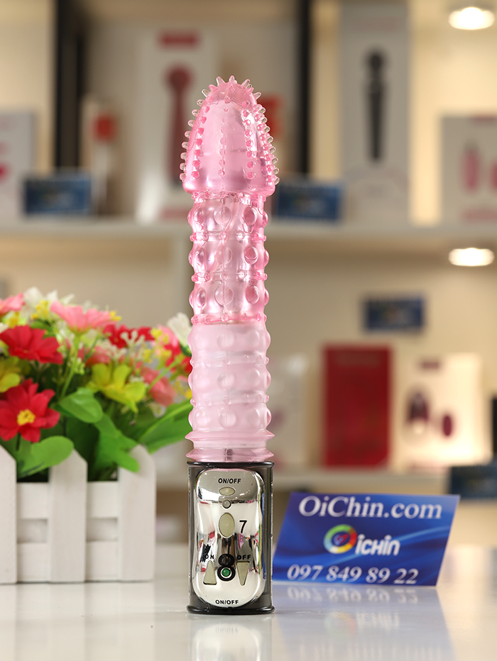 Máy rung âm đạo Super Dark Man là đồ chơi tình dục nữ đa năng hai trong một