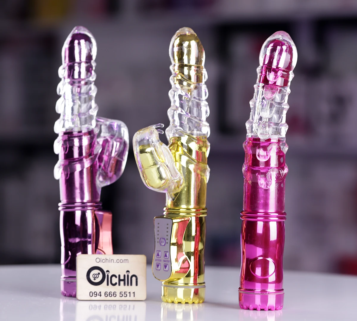 Dương vật giả xoắn rung ngoáy