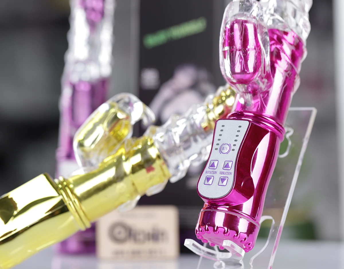 Dương vật giả xoắn rung ngoáy