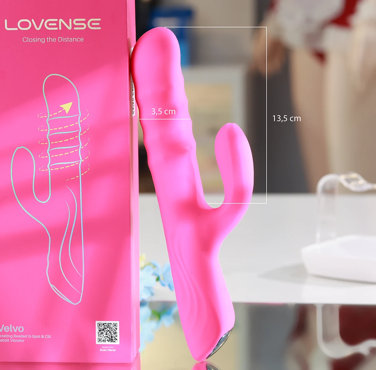 Ảnh thông số kích thước của Lovense Velvo