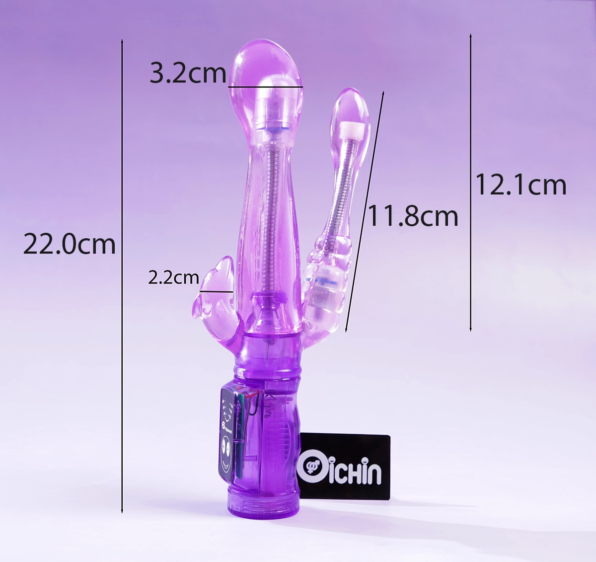 Ảnh thông số kích thước của Lybaile Double Vibe Tease