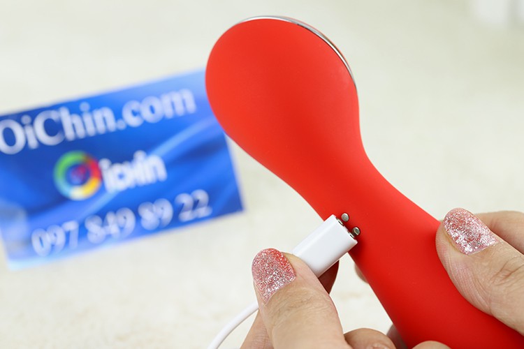 máy rung cho nữ KISTOY Elizebeth pin sạc từ tính, sạc nhanh, dùng lên đến 1.5h