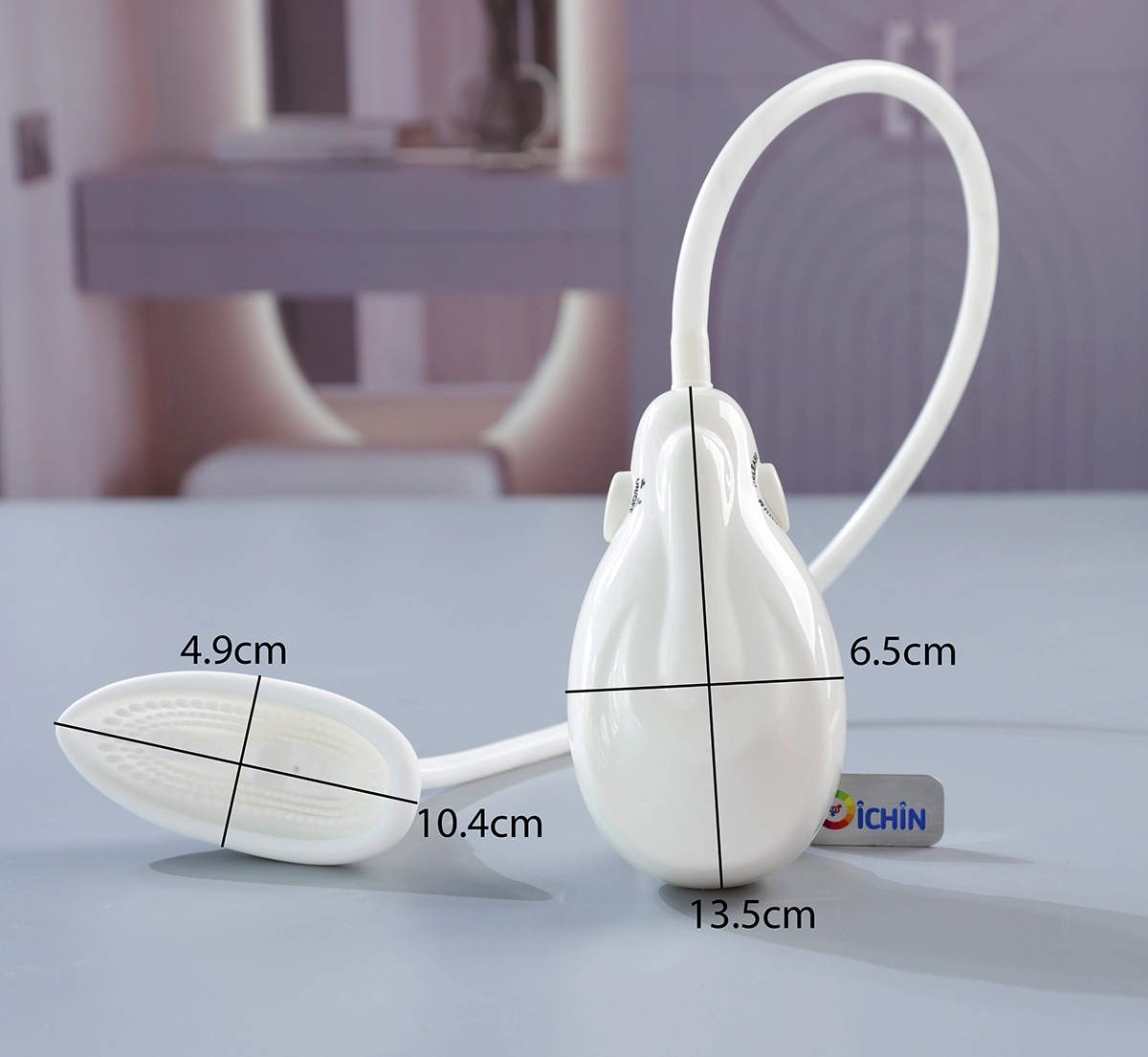 Ảnh thông số kích thước của Pretty Love máy hút rung âm đạo thế hệ 2