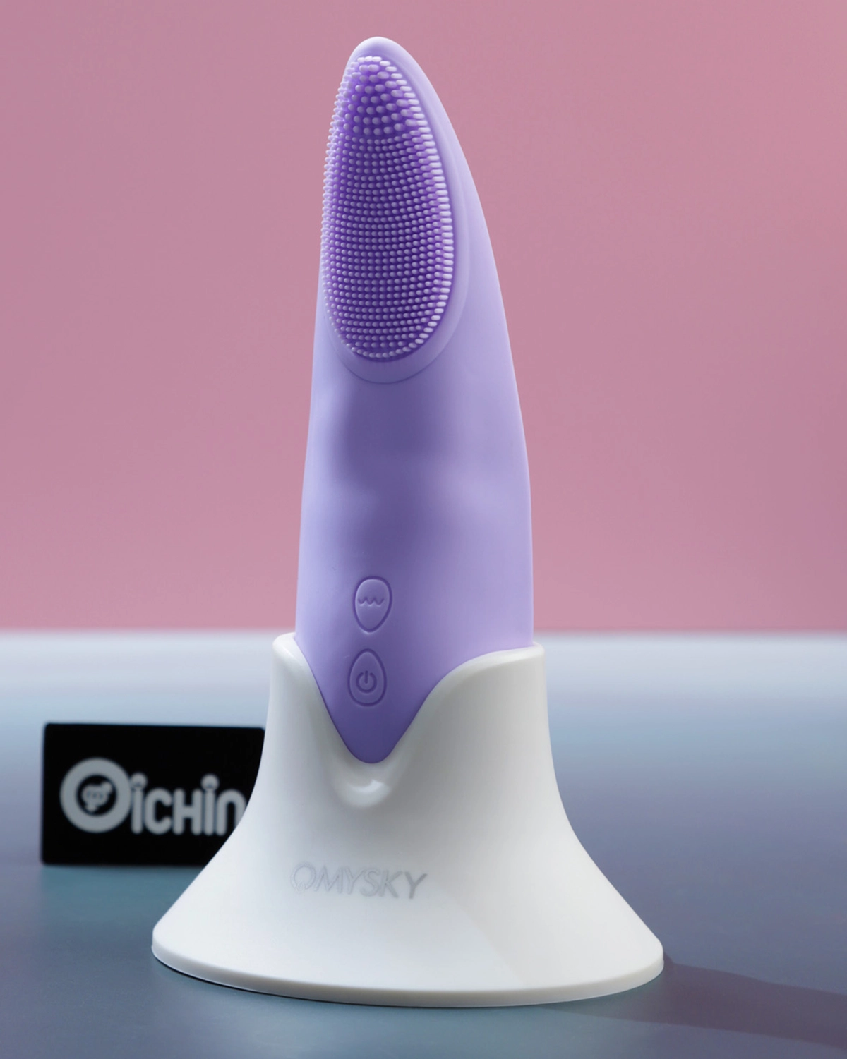 Dụng cụ massage lưỡi màu tím