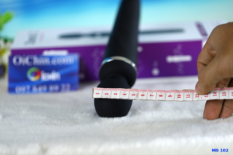 đầu chày rung có đường kính 4.4cm, massage kích thích cực sướng.