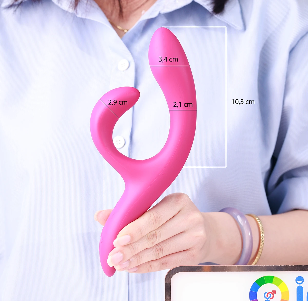 Ảnh thông số kích thước của We Vibe Nova Gen 2