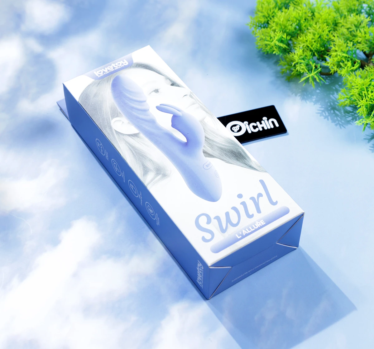 Hộp đóng gói Máy massage tai thỏ Lovetoy L'Allure Swirl 10 chế độ