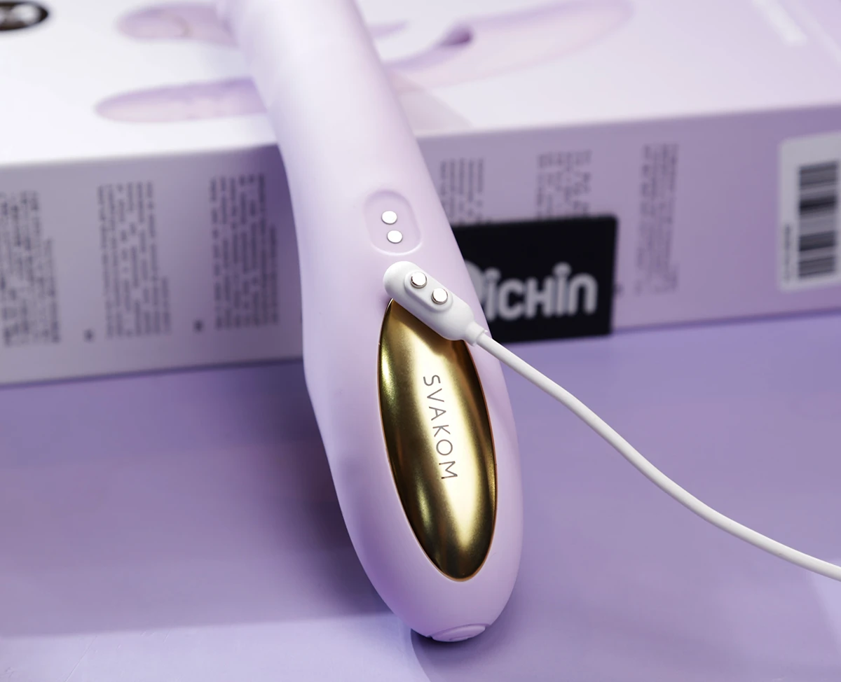 Cách sạc Máy massage 5 trong 1 Svakom Duoglow qua cổng USB
