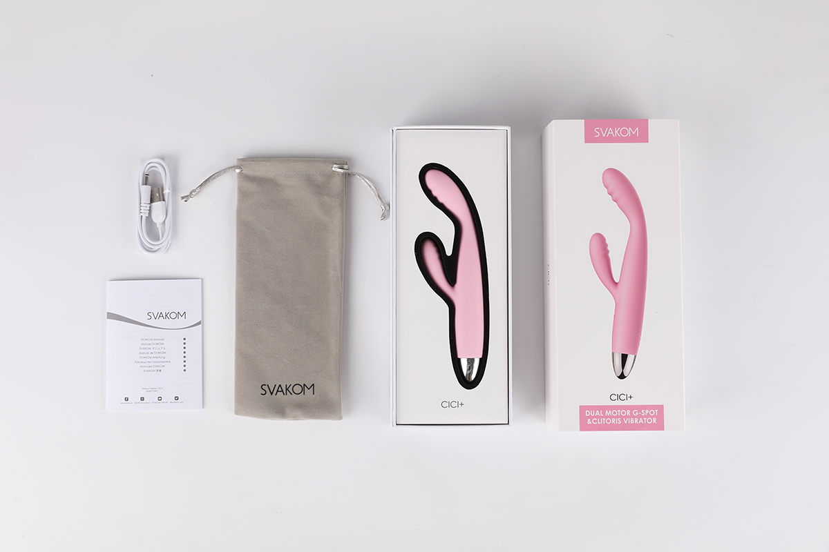 Máy massage âm đạo mini Svakom Cici Plus rung hai đầu mạnh mẽ