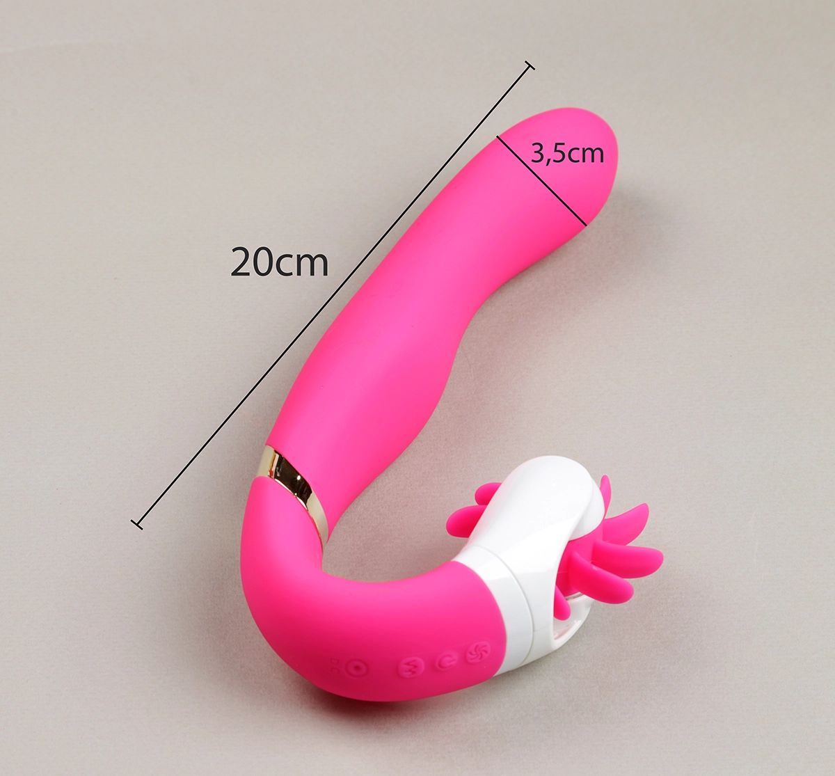 Ảnh thông số kích thước của Dụng cụ làm tình bú liếm âm đạo