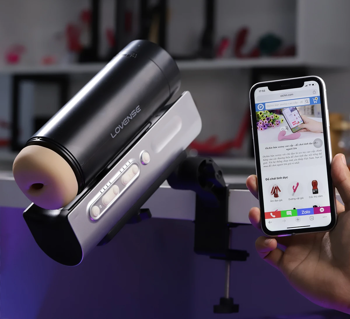 Thiết kế hiện đại kết hợp đế gắn xoay 180 độ