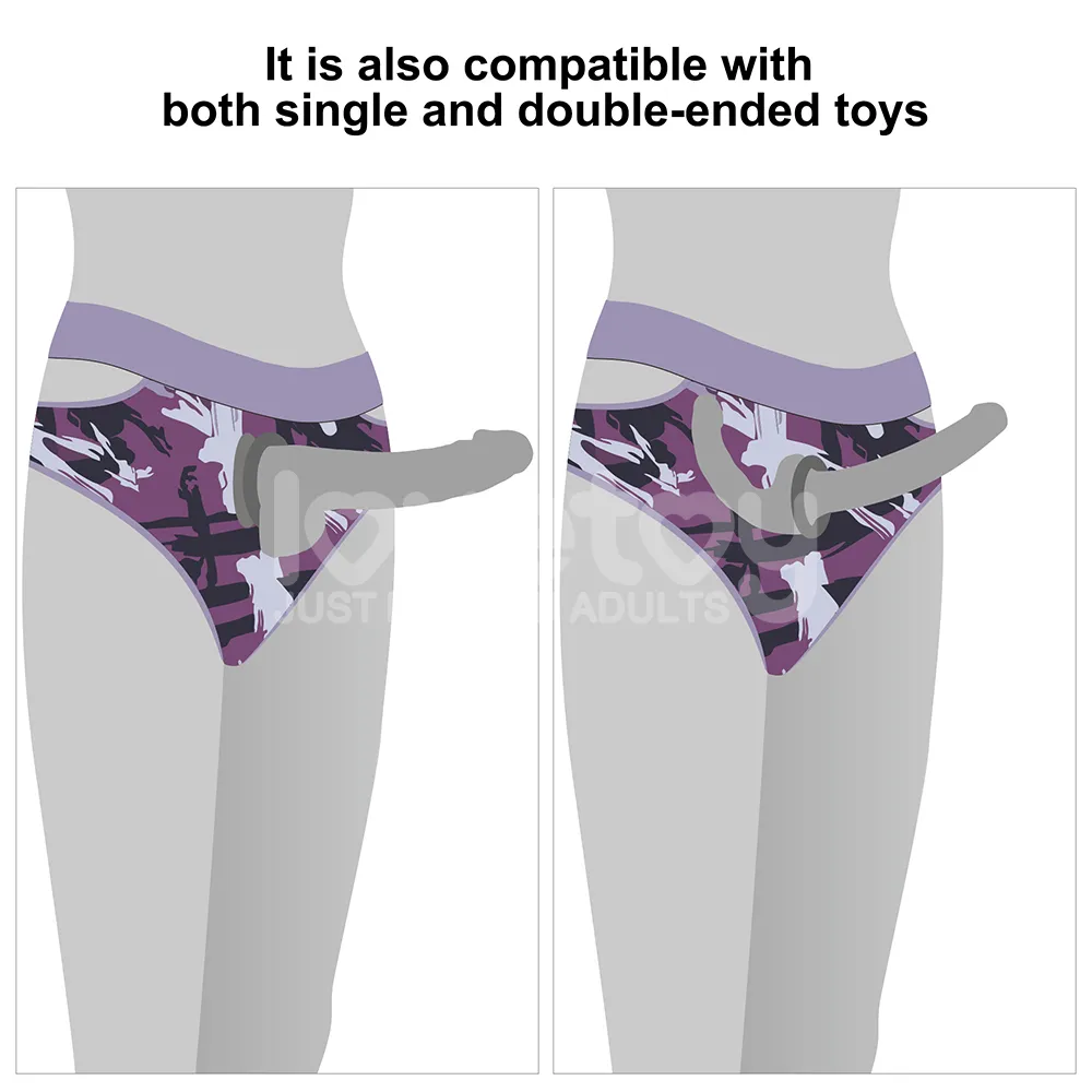 Hướng dẫn đeo Quần gắn dương vật giả Lovetoy Violet Strap-on Panties