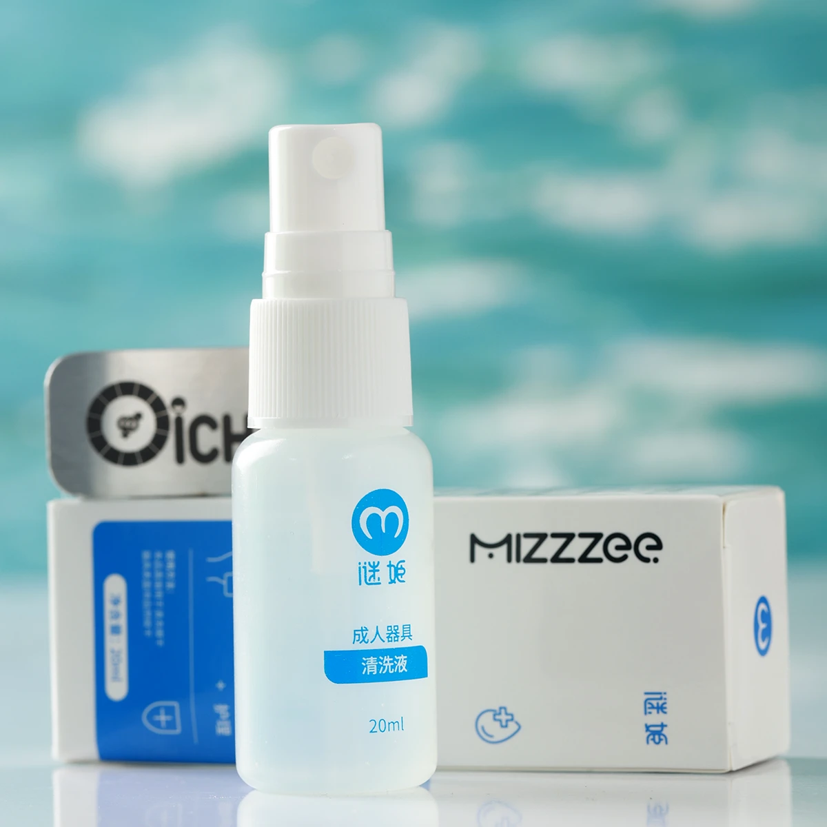 Chai xịt vệ sinh sextoy Mizzzee 20ml kháng khuẩn đầy đủ bao bì
