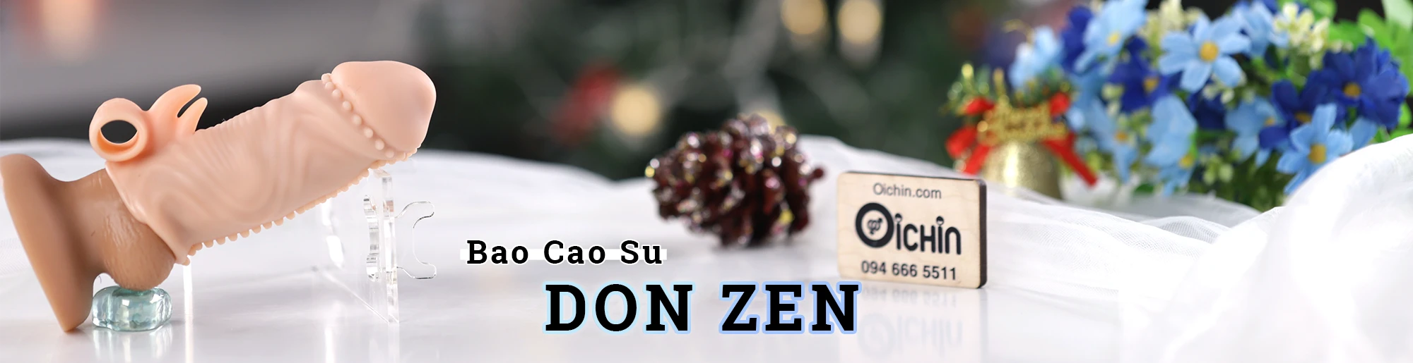 Bao cao su đôn dên làm dương vật trông to và dài hơn