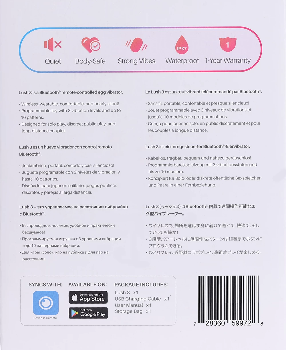 LUSH 3 - Hàng cao cấp chính hàng Tem mác, Mã vạch đầy đủ