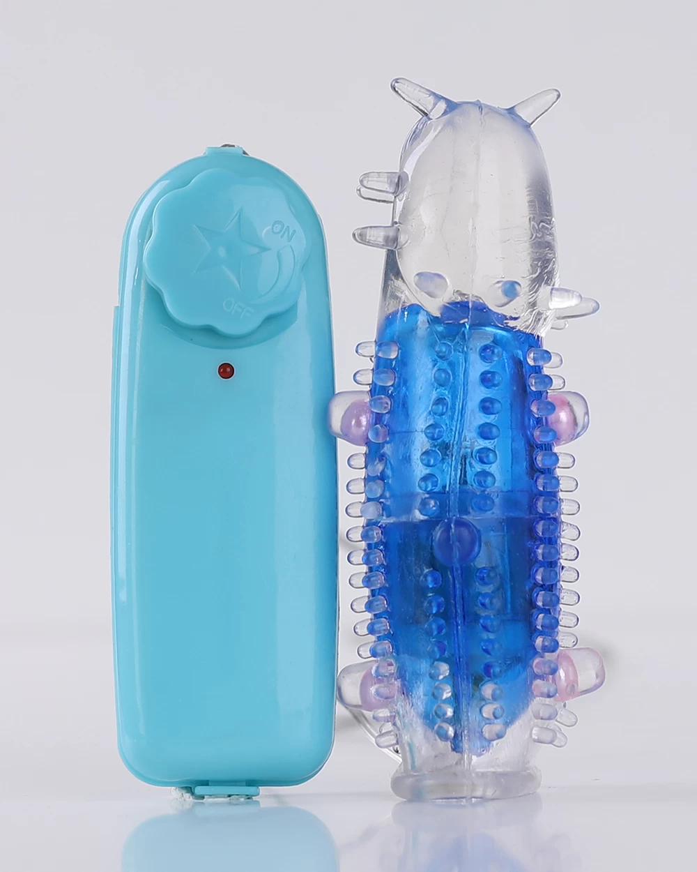 Trứng rung silicone gai mềm màu xanh