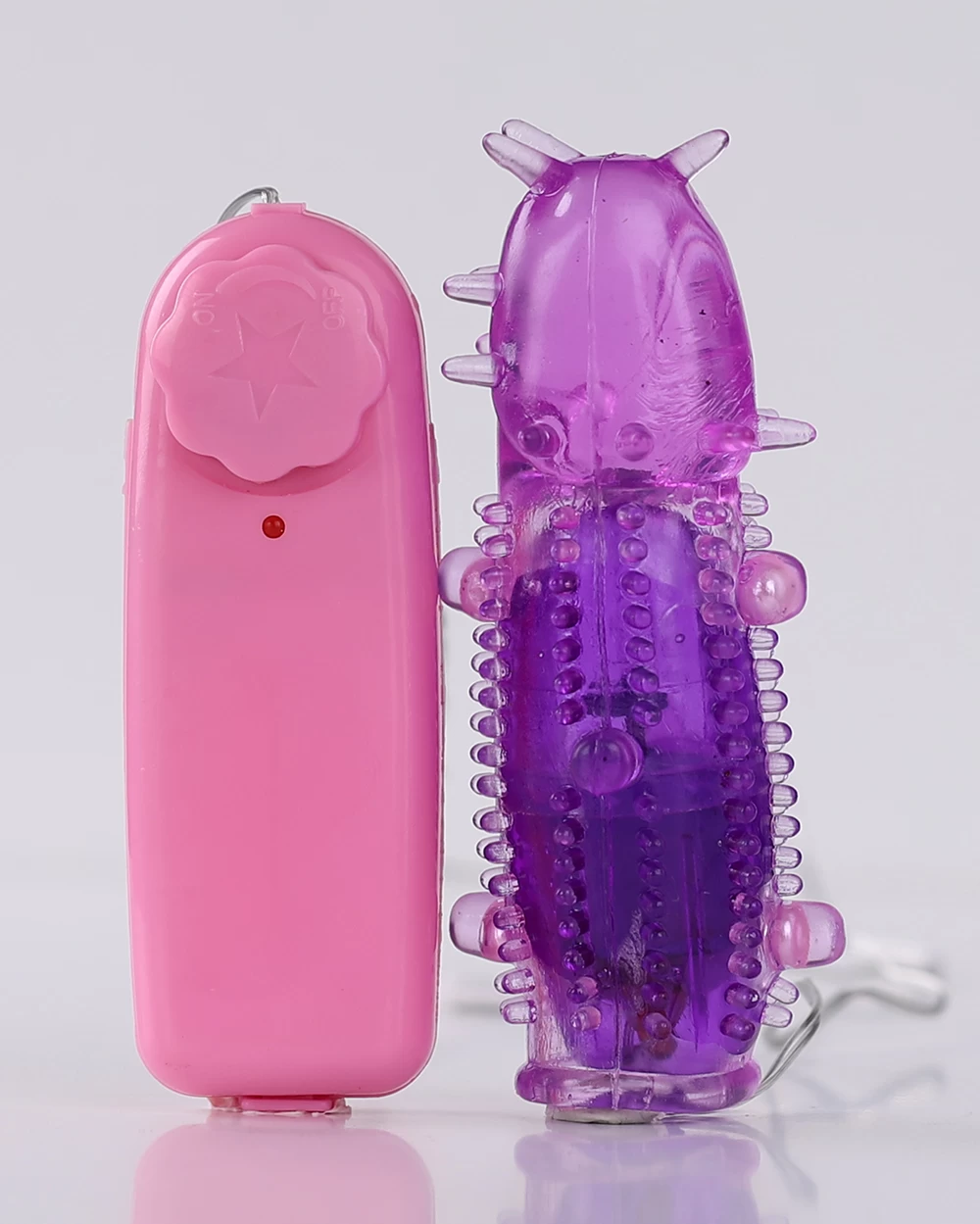 Trứng rung silicone gai mềm màu tím