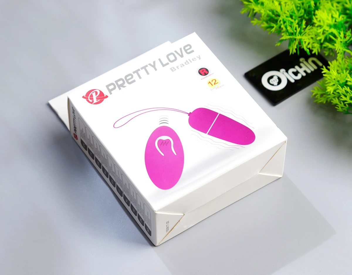 Hộp đóng gói Trứng rung mini Pretty Love Bradley 12 chế độ