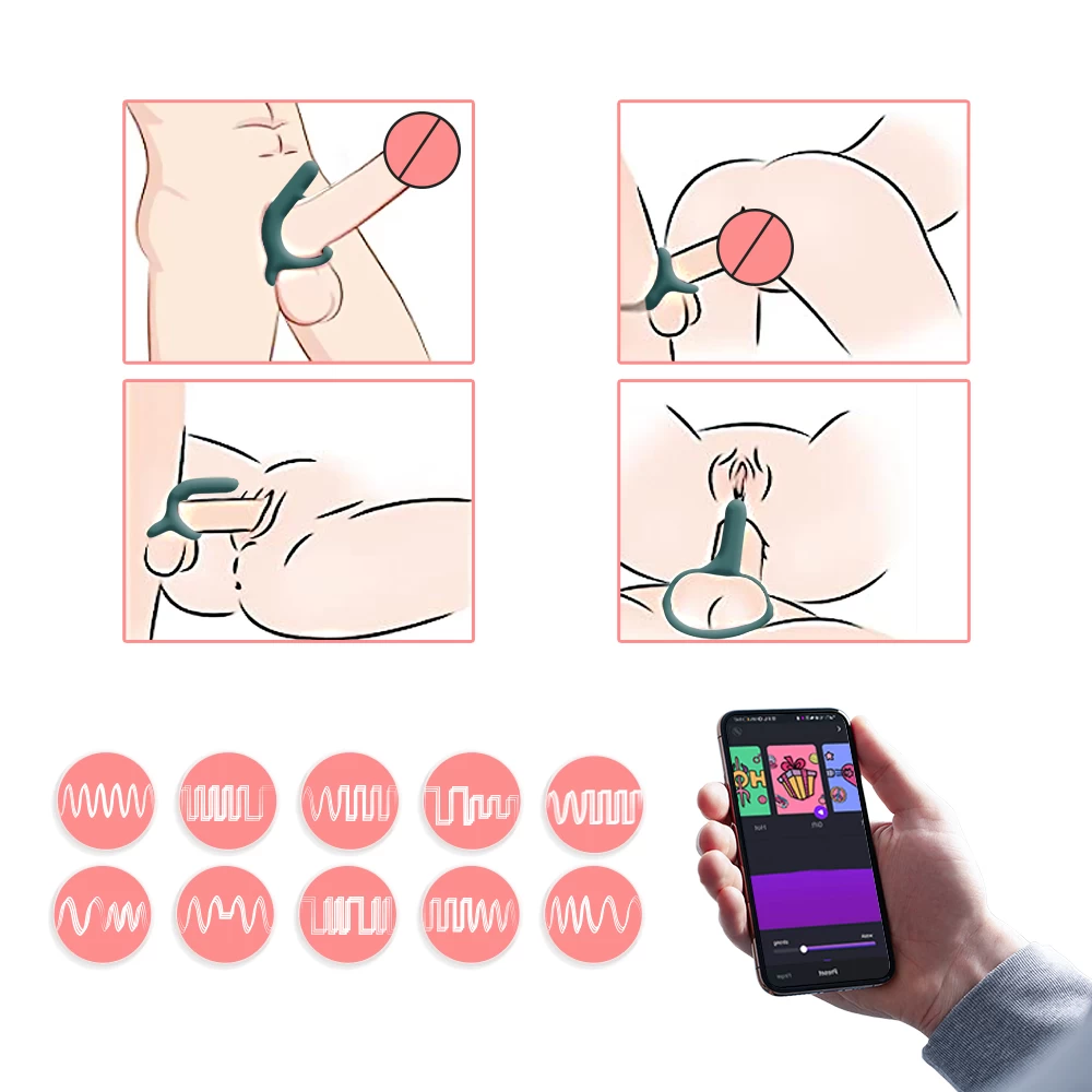 10 chế độ rung khác nhau được tích hợp sẵn Magic Rise