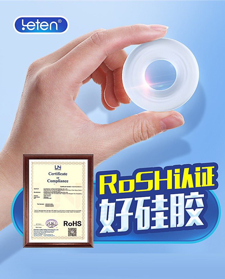 Vòng đeo Leten được cấp chứng chỉ an toàn châu Âu - RoHS