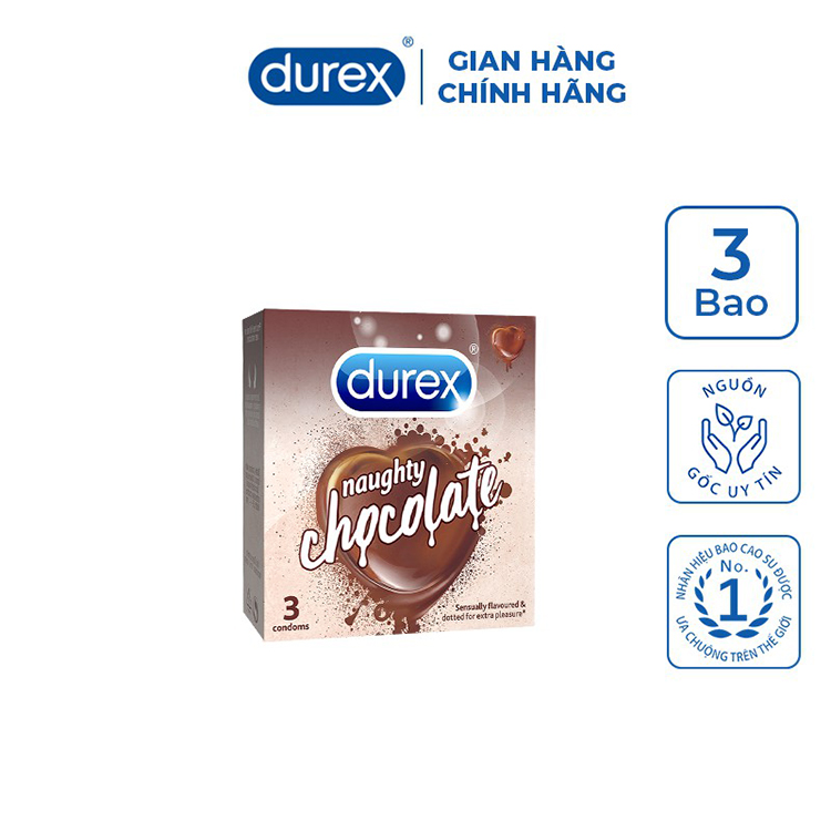 Durex hương Chocolate ngọt ngào - hương Dâu êm dịu