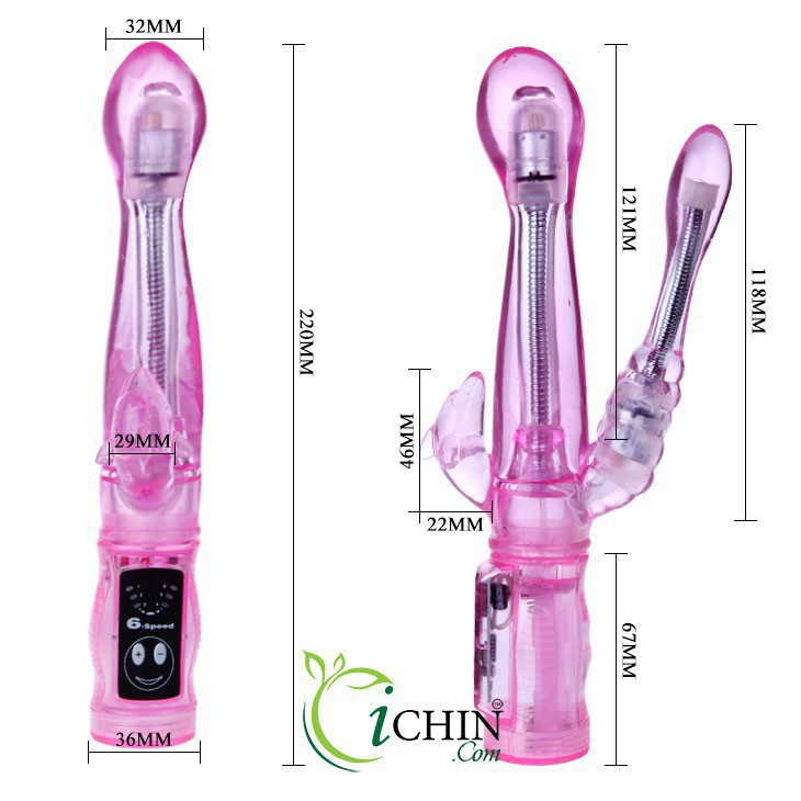 Ảnh thông số kích thước của Lybaile Double Vibe Tease
